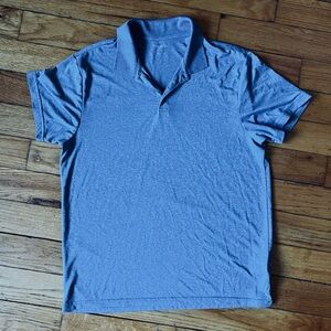 Old Navy Heather Blue Polo Shirt